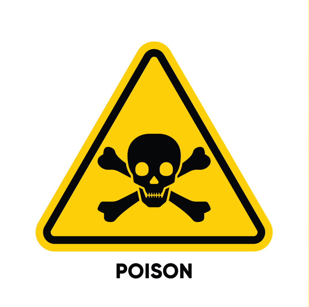 poison sign - Top Toxins for Pets 